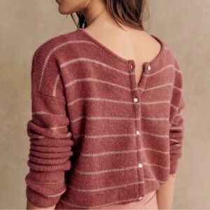 Sezane Gaspard Mohair/Alpaca Cardigan in Dark Rosewood Women’s Sz S
